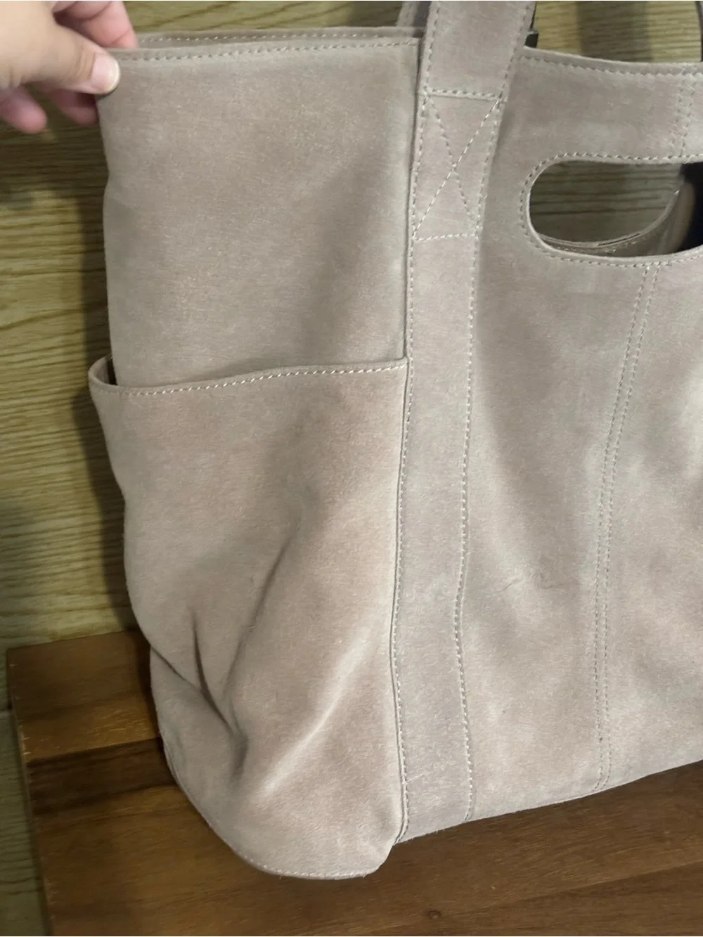 Free people Sand Suede Caravan Bag